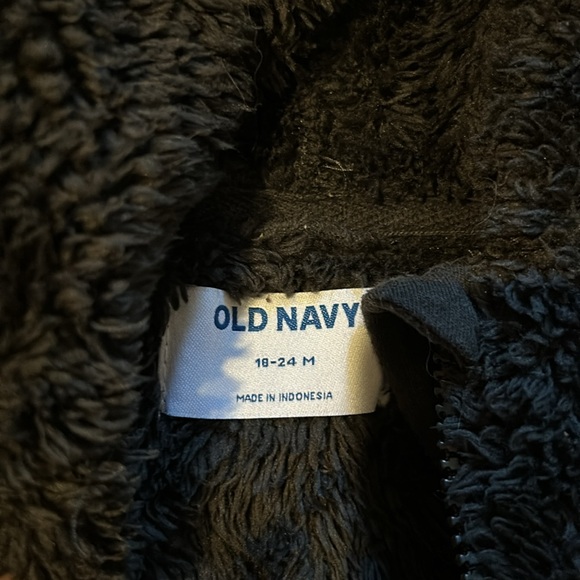 Toddler Old navy fleece zipper jackets size 18/24 matching twin set - Picture 3 of 4